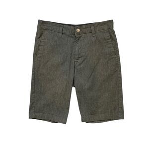 Volcom Shorts Mens 29 Modern Fit Charcoal VMonty Stretch Cotton Blend Walking
